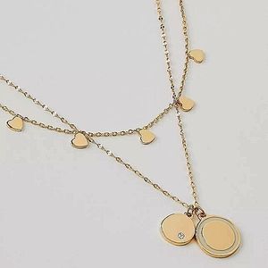 Loft layered heart ♥ necklace